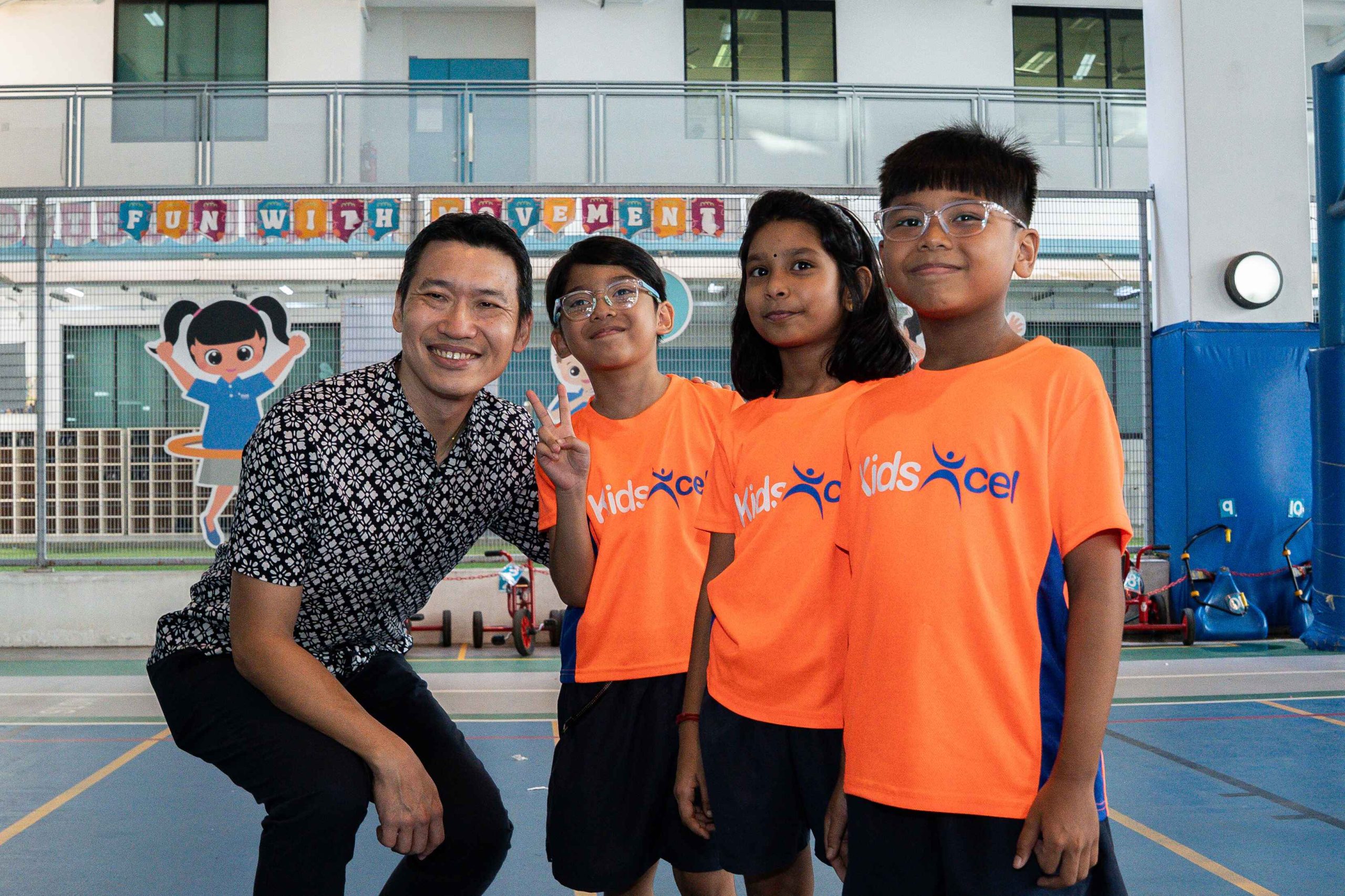 Guest-of-Honour, Mr David Neo, Acting Minister for Culture, Community and Youth & Senior
Minister of State for Education interacting with the children from KidsExcel+.