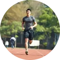 A guy running