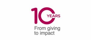 10 Years From giving to impact graphic