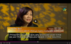 A snippet of an interview of CFS’ CEO Catherine Loh on Mediacorp Vasantham’s Tamil current affair programme