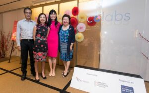 a picture of laurence lien, catherine loh, melissa kwee, and mildred tan